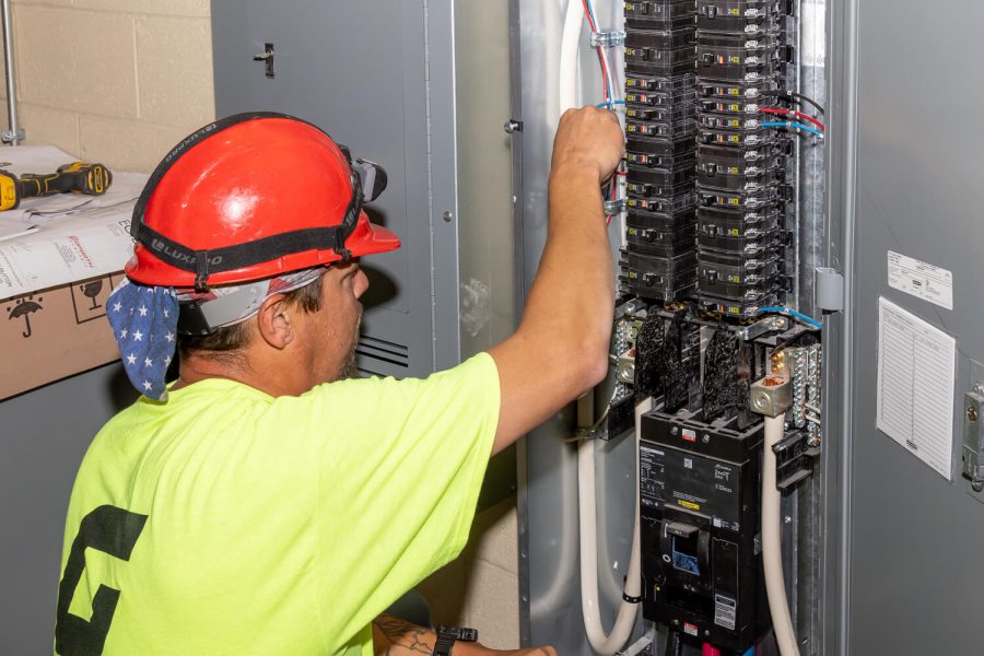 Goforth Electric installing a Breaker Box